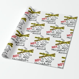 Crime Scene Wrapping Paper