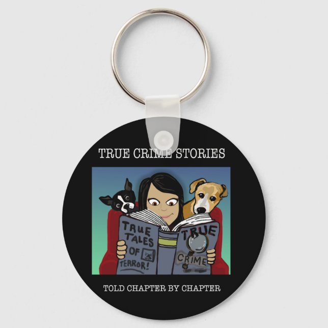 Crime Stories Keychain (Front)