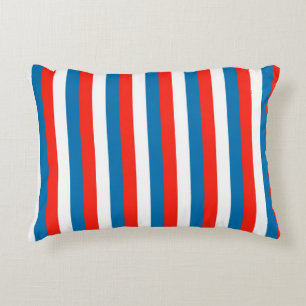 crimea faroe Wichita flag stripes red white blue p Decorative Cushion