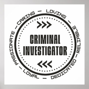Criminal Investigator Poster