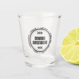 Criminal Investigator Shot Glass