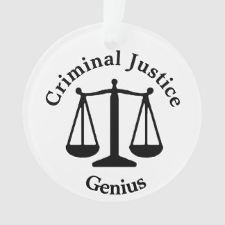 Criminal Justice Genius Ornament