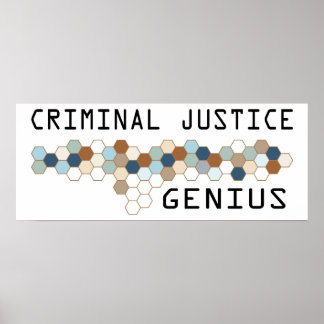 Criminal Justice Genius Poster