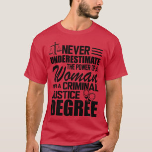 Criminal Justice Never underestimate the power of T-Shirt