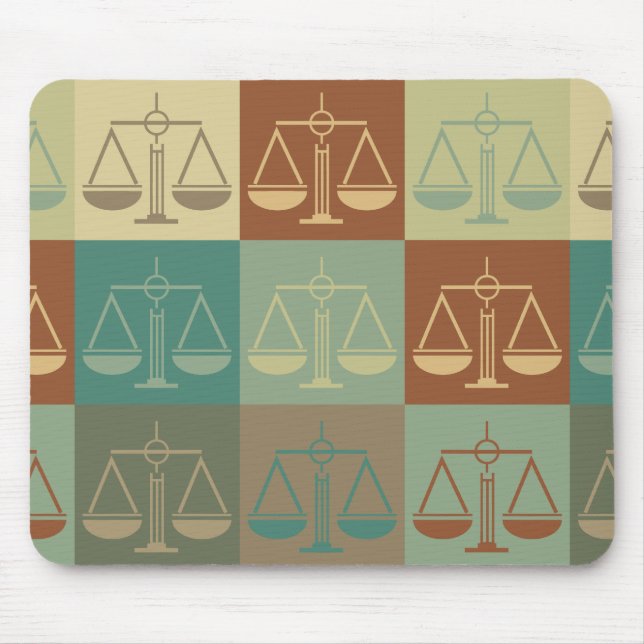 Criminal Justice Pop Art Mouse Pad (Front)