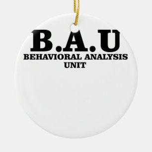 Criminal Minds BAU Behavioural Analysis Unit Ceramic Tree Decoration