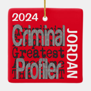 Criminal Profiler Extraordinaire CUSTOM Ceramic Ornament
