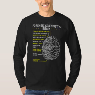 Crimonologsit Brain Crimonology Forensic Scientist T-Shirt