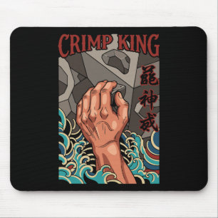 Crimp King Climbing Rock Bouldering Adventure Mouse Pad