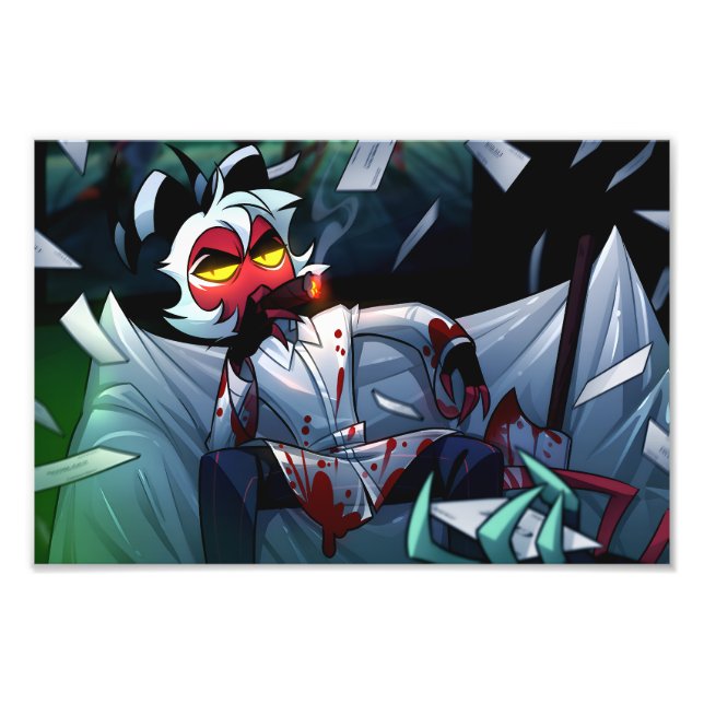 Crimpson Halloween Slasher | Helluva Boss | Photo Print (Front)