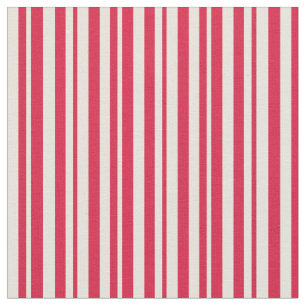 Crimson and Beige Lined/Striped Pattern Fabric