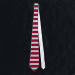 Crimson and Grey Horizontal Stripe Tie<br><div class="desc">Look sharp in this crimson and grey horizontally-striped tie.</div>