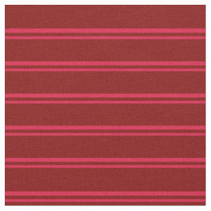 Crimson and Maroon Coloured Lined Pattern Fabric
