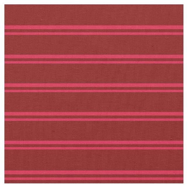 Crimson and Maroon Coloured Lined Pattern Fabric (Close Up)