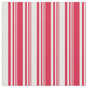 Crimson and Mint Cream Lines Fabric
