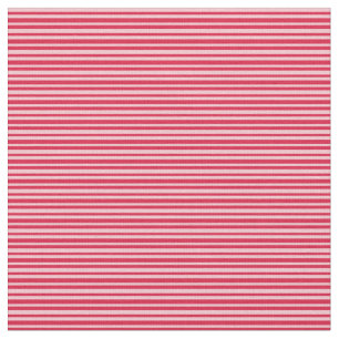 Crimson and Pink Coloured Stripes/Lines Pattern Fabric