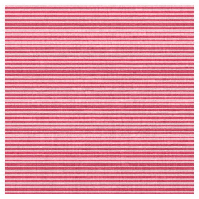 Crimson and Pink Coloured Stripes/Lines Pattern Fabric (Close Up)
