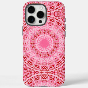 Crimson and Pink Mandala Pattern iPhone 16 Pro Max Case