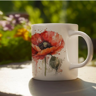 Crimson Bloom Coffee Mug