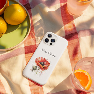 Crimson Bloom, custom Case-Mate iPhone Case