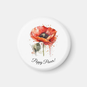 Crimson Bloom, custom Magnet