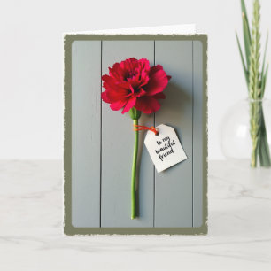 Crimson Bloom Friend Card