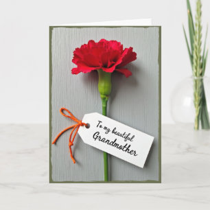 Crimson Bloom Sweet Mothers Day Card
