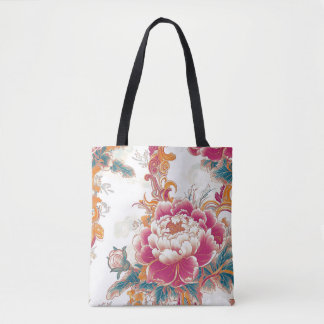 Crimson Bloom Tote Bag