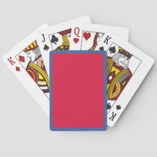 Crimson & Blue Custom Playing Cards