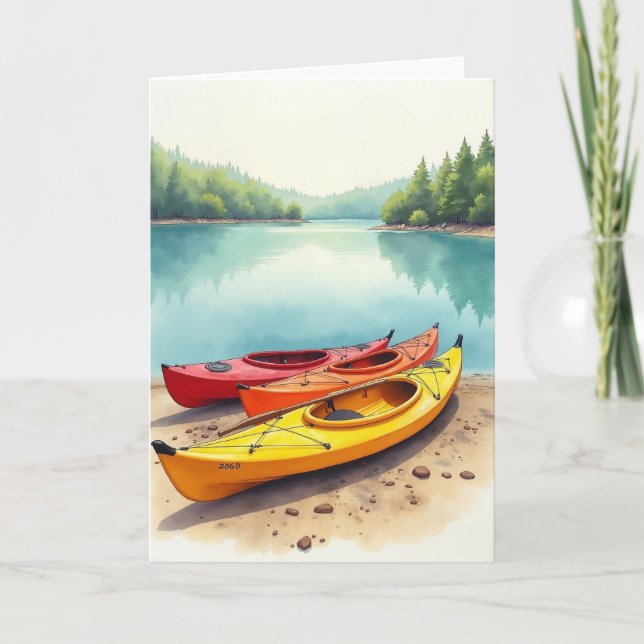 Crimson Boat Fathers Day Card (Front)