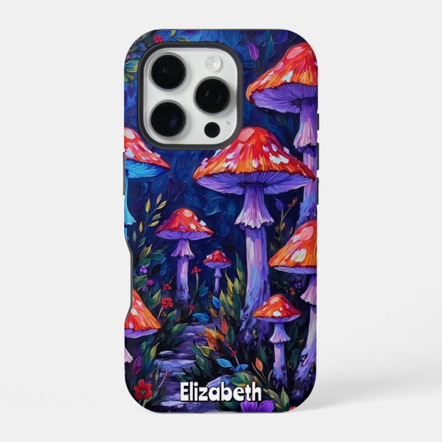 Crimson-Cap Path iPhone Case (Back)