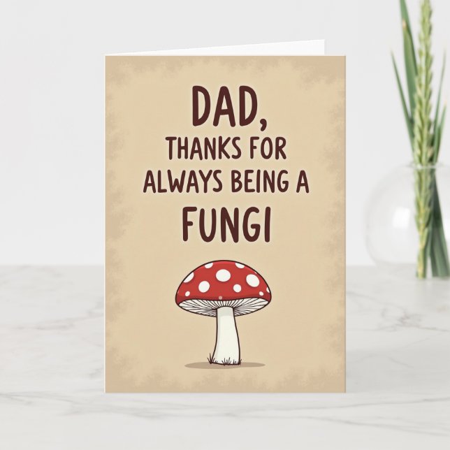 Crimson Capped Fathers Day Card (Front)