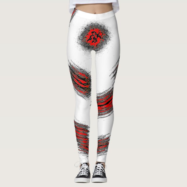 Crimson Claw Leggings (Front)