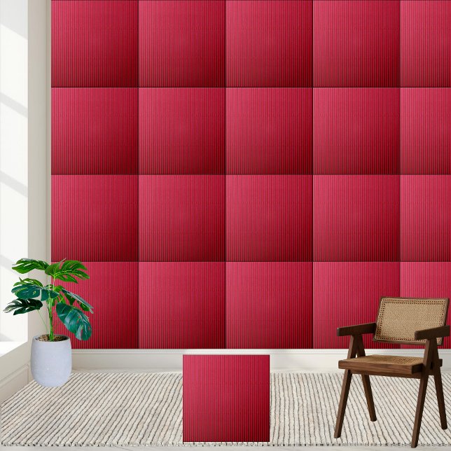 Crimson Corrugated Texture Ceramic Tile (Crimson Corrugated Texture Ceramic Tile)
