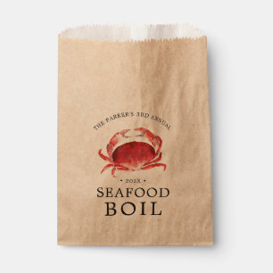 Crimson Crab Crab Boil Event Favour Bags