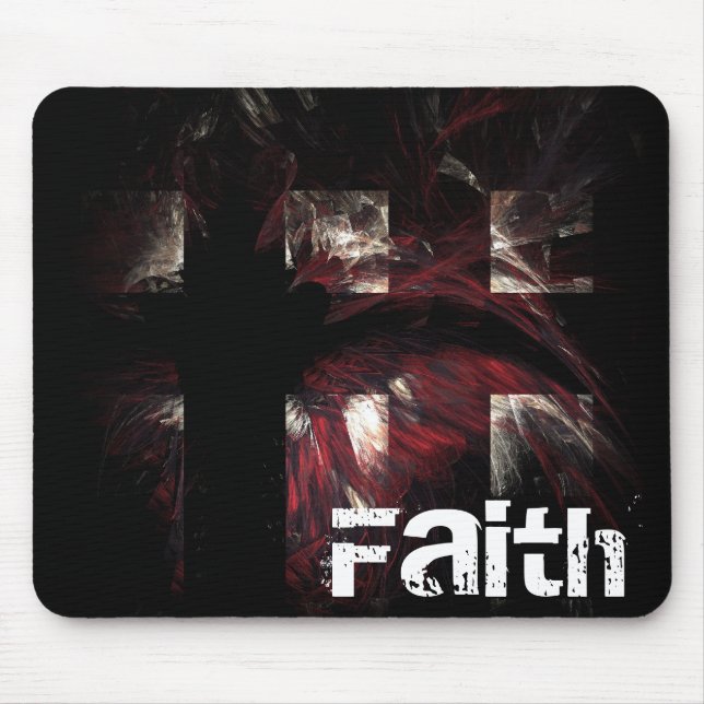 Crimson Crosses - Faith Mousepad (Front)