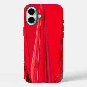 Crimson Depth Beautiful Red Texture Abstract Art iPhone 16 Plus Case