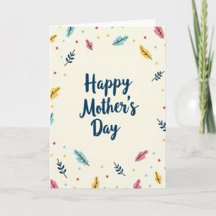 Crimson Dot Mothers Day Card