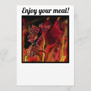 Crimson dragon Flat Menu