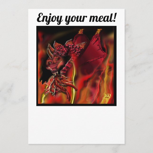 Crimson dragon Flat Menu (Front)