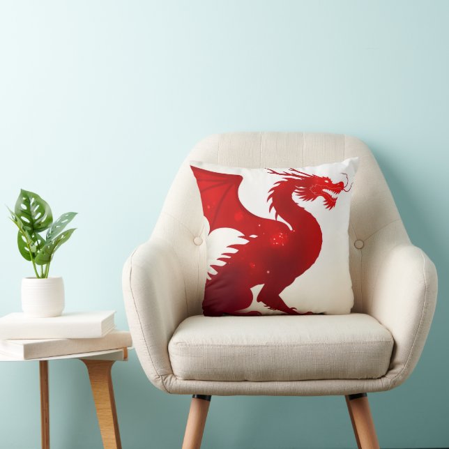 Crimson Dragon Fury Cushion (Chair)