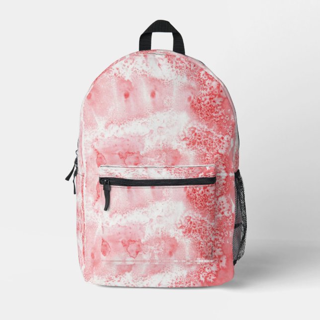 Crimson Echoes Printed Backpack (Front)