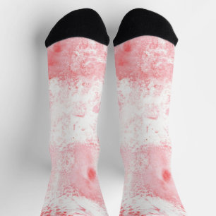 Crimson Echoes Socks