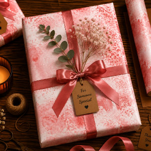 Crimson Echoes Wrapping Paper Sheet