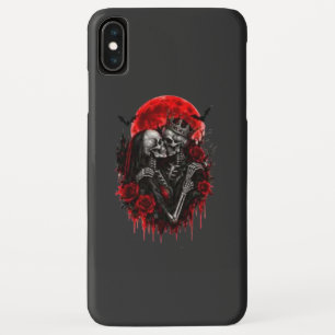 Crimson Embrace: Skeleton Lovers Case-Mate iPhone Case