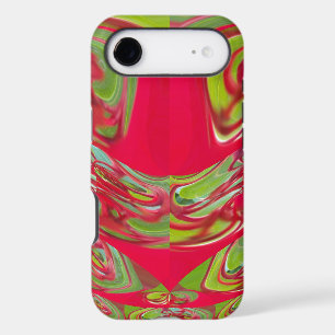 Crimson & Emerald Flow   Beautiful Red & Green Tex