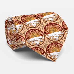 Crimson Family Tree mens tie