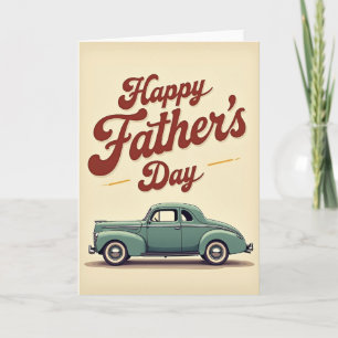 Crimson Fathers Day Auto Card