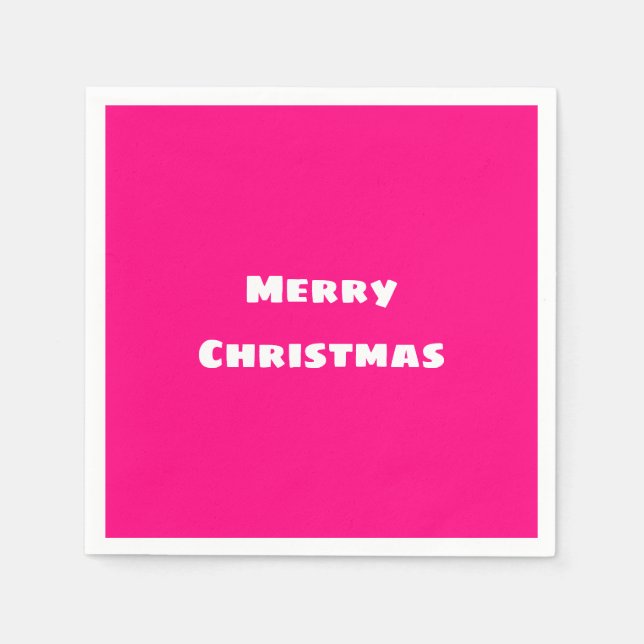 Crimson Festive Love, Warmth, Energy Napkin (Front)