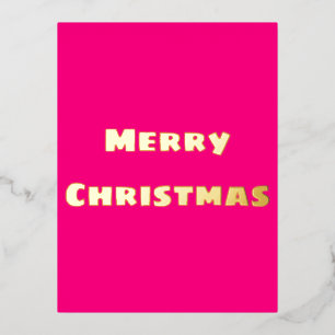 Crimson Festive Merry Christmas Postcard